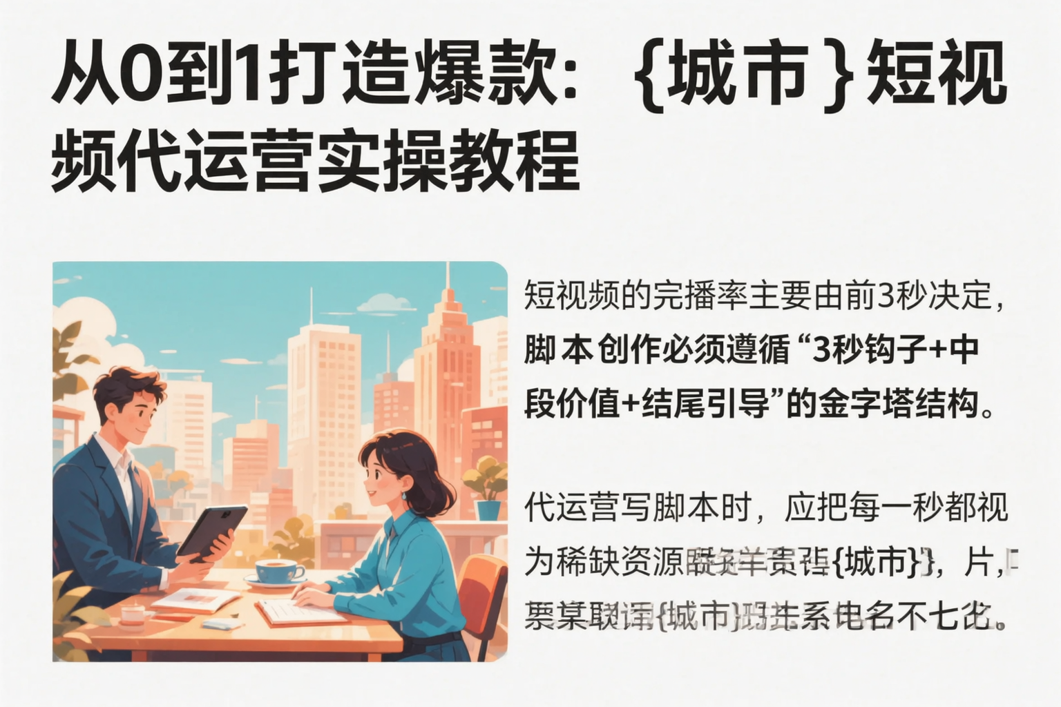 从0到1打造爆款:运城短视频代运营实操教程