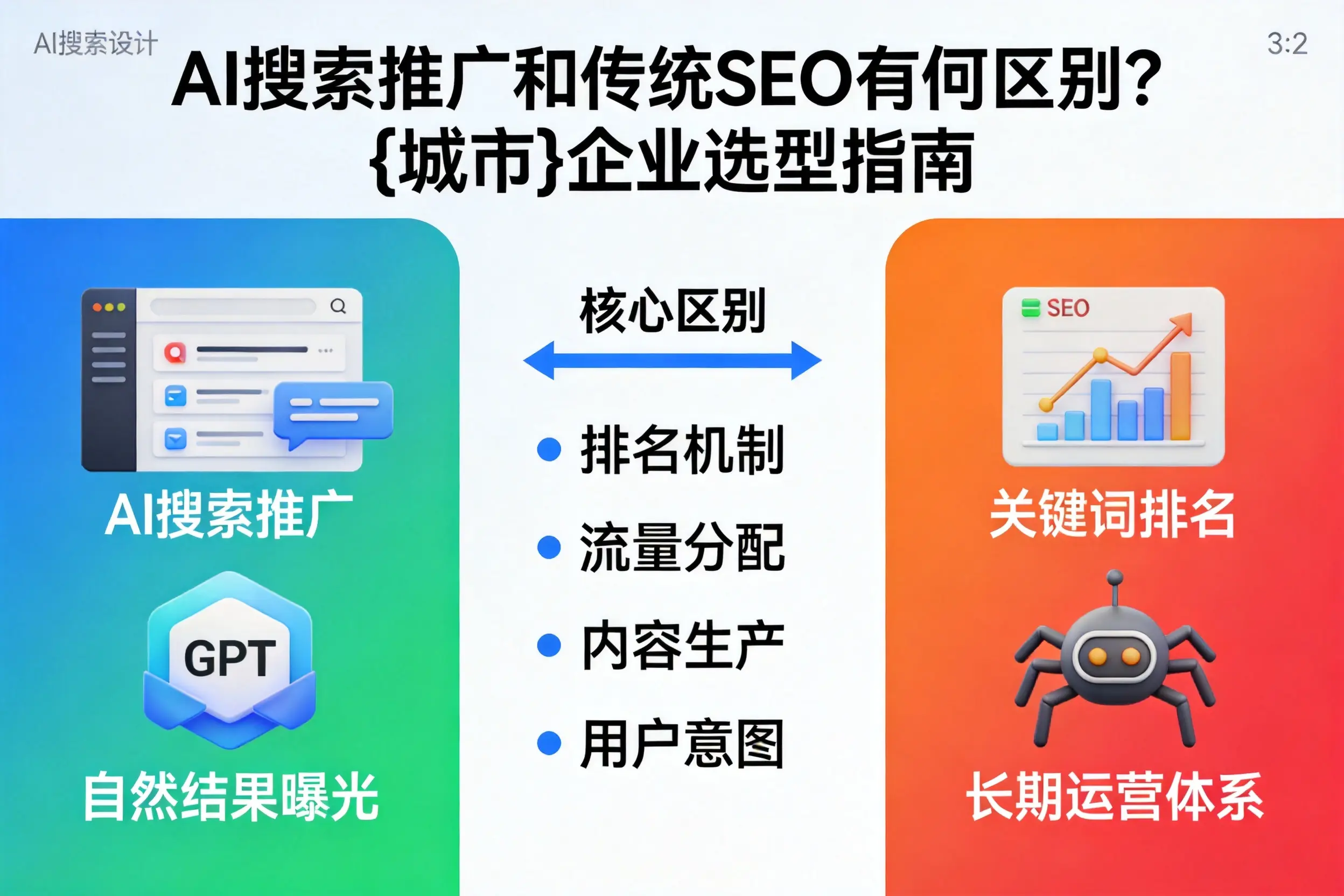 AI搜索推广和传统SEO有何区别？运城企业选型指南